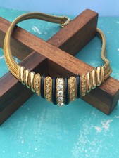 Collier Vintage Doré Email