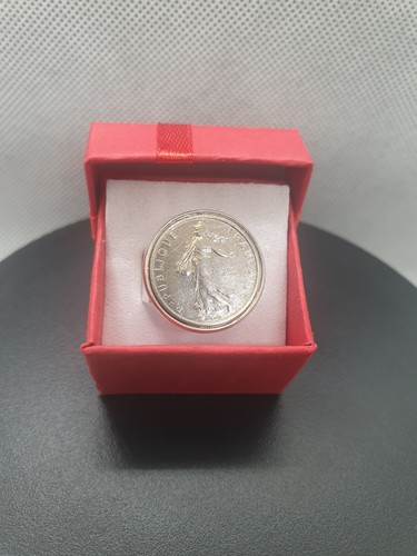 Bague chevalière acier - ,