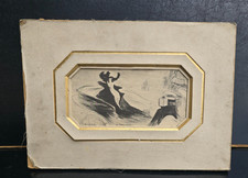 EDGAR CHAHINE AQUATINTE EAU