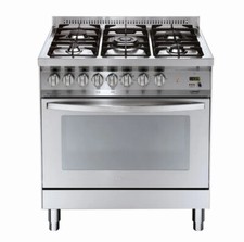 Lofra Pg86mft/C Cuisinière à Gaz Four 80CM Multifonctions Inox Professionnel