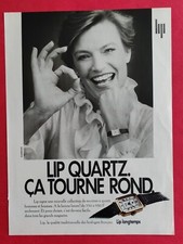 Press Advertising: LIP Watch to QUARTZ Ca Round Round LIP Long Time 1982