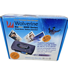 Wolverine Six Pac 6000 Series Stand Alone Battery Data Portable Storage 20gb NEW