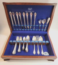 Rogers Bros 1847 Remembrance 46 Pc Silverplate Orig Case - Grille Viande Forks