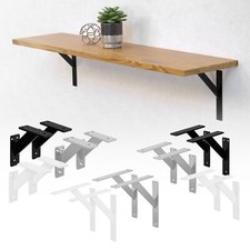 Support d'étagère industriel en aluminium noir/blanc/argent tailles au choix