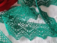 Dentelle vintage vert  coton 3