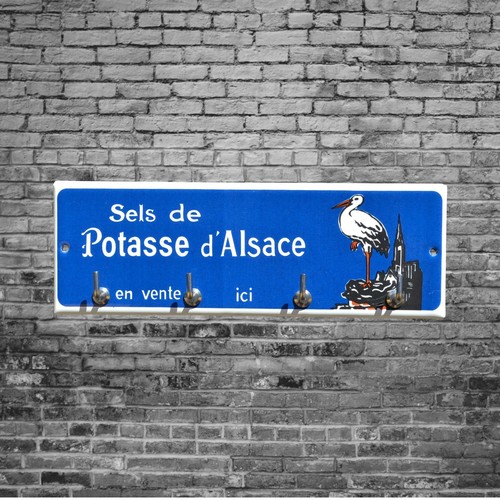 Plaque émaillée potasse - émaillée,