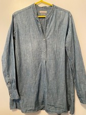 ISABEL MARANT ETOILE LONG SLEEVED DENIM TUNIC BLUE SIZE 34