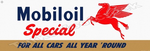 Mobiloil special metal sign - special,