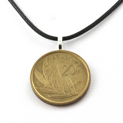 Collier pièce monnaie - collier, de