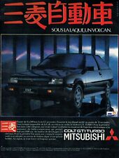 Advertising 01.25 1984 Mitsubishi Colt Gti Turbo