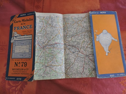 Ancienne carte michelin - carte,