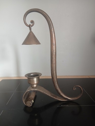 Bougeoir lampe fer forgé art - lampe,