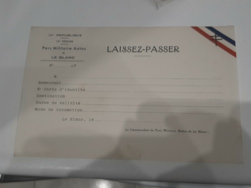Laisser passer ffi - laisser, maquis