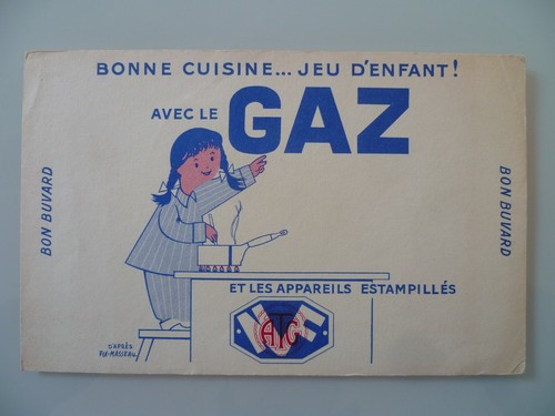 Antique advertising blotter - antique,