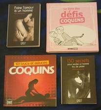 lot de 4 livres coquins et