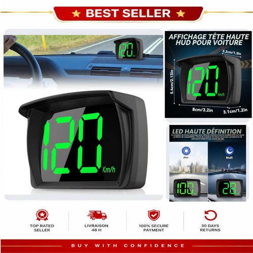 Compteur vitesse gps hud - vitesse,