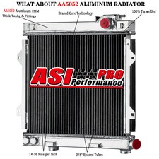 2 Rangées Aluminium Radiateur