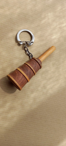 Porte clefs bois baratte - clefs, en