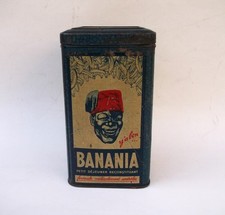 Boite en tôle publicitaire