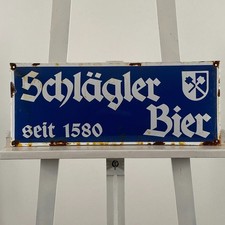 Plaque émaillée bière