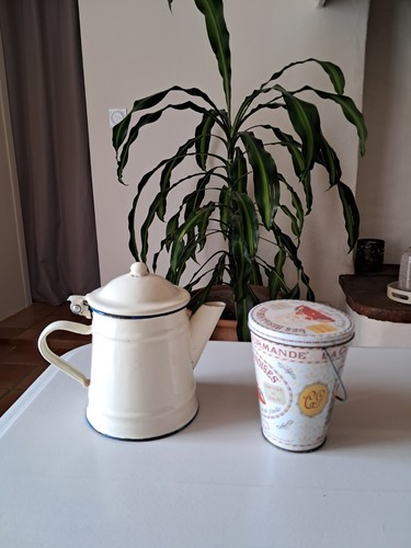 Cafetière ancienne métal - cafetière,