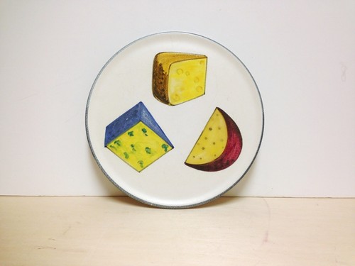 Ceramic faience round cheese - ceramic,