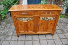 buffet d époque art nouveau en chéne et loupe d orme des années 1900 école de Na