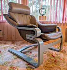 Fauteuil Vintage En Cuir