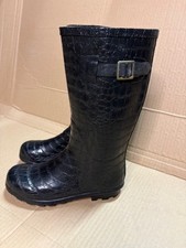 botte de pluie noire style