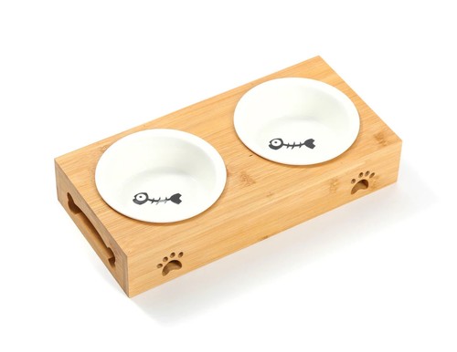 Gamelle bambou chien - gamelle,
