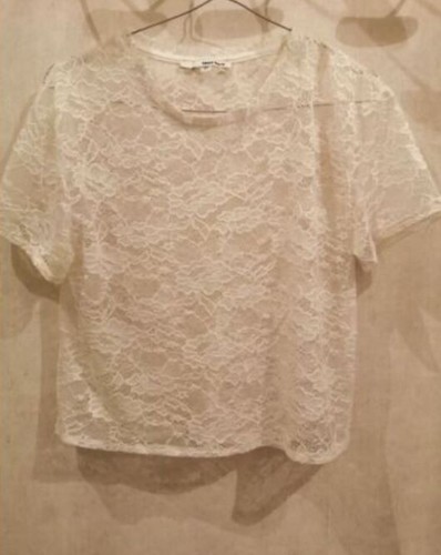 Blouse blanche dentelle