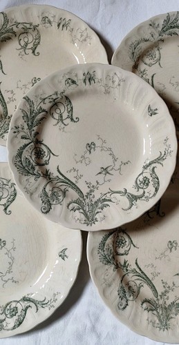 Gien rinceaux assiettes - rinceaux,