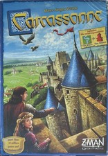 Carcassonne Board Game-Includes The River & The Abbot Mini Expansions- Complete