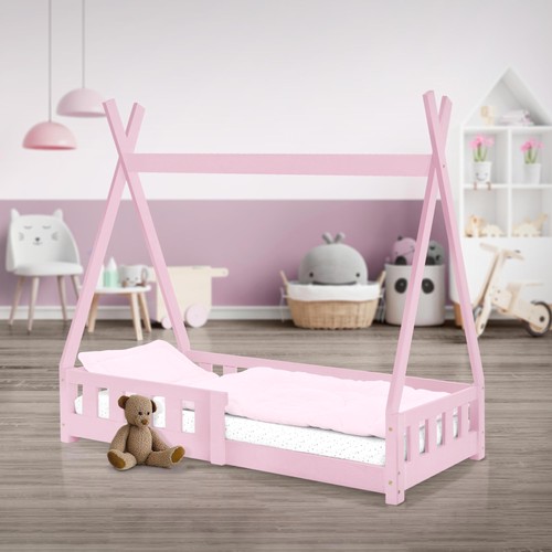 Lit tipi enfants rose - lit,