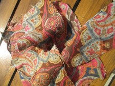 4 Pieces Antique 1900-1920 Document Printed Canvas