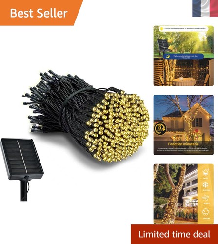 Guirlande solaire 10m avec - solaire,
