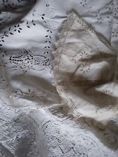 Lot ancien linge broderie