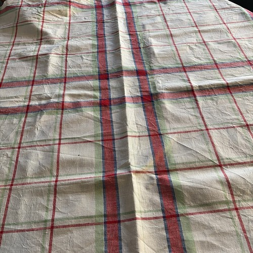 Ancien tissu métis carreaux - tissu,