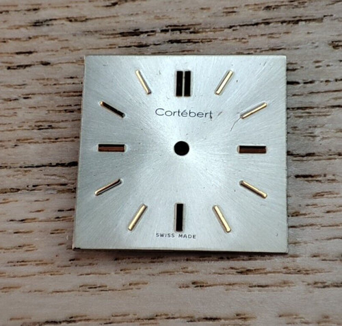 Cortebert square watch - square, dial