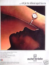 1981 MICHEL HERBELIN ANALOG QUARTZ WATCH PRESS ADVERTISEMENT - ADVERTISING