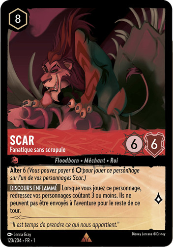 Scar fanatique sans scrupule - -,
