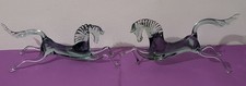 Duo De Chevaux  En Verre