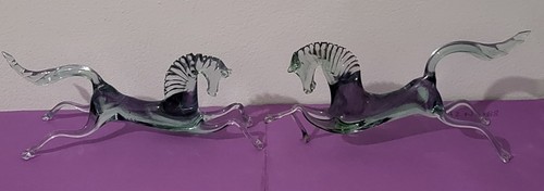 Duo chevaux en verre - chevaux,