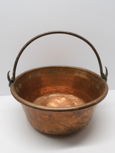 Ancien gros chaudron cuivre - -ancien,