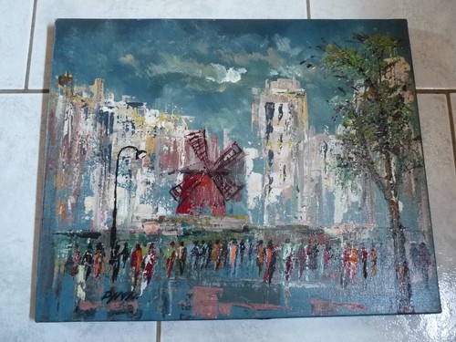 Superbe tableau peinture rue