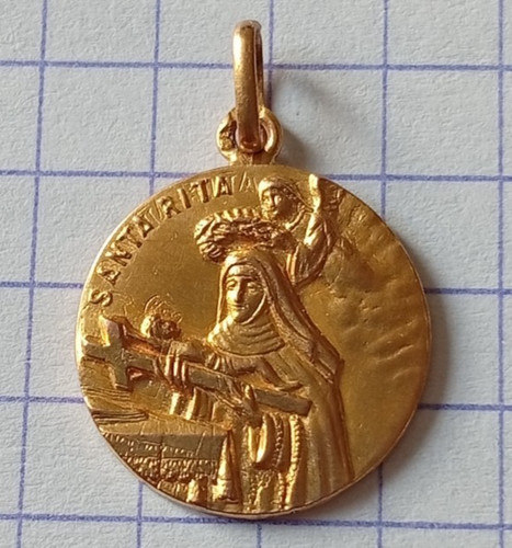 Pendentif médaille religieuse - pendentif,