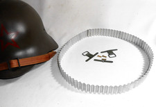 supports fixes pour coiffe et jugulaire + gaufrettes lames casque SSh-36 WWII