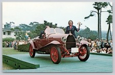 1925 Bugatti Type 23 Boattail Touring Pebble Beach 1980 Postcard