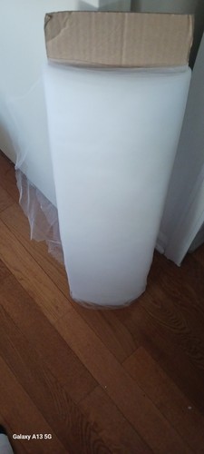 White tulle fabric - white,