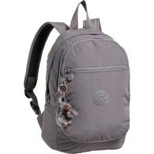 Kipling CHALLENGER BACKPACK GREY RIPSTOP ZIP Bag 15"x10" PLUSH MONKEY NEW $109